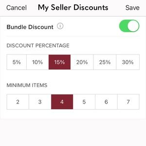 15% off 4 item bundles